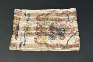 Laura Ashley Silk Scarf Pink & Gold Floral Pattern 11” X 57” - Picture 1 of 4