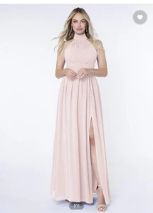 Azazie Iman bridesmaid dress - Blushing pink NWT - Picture 1 of 4
