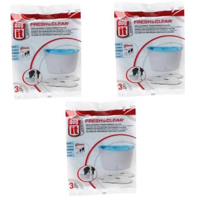 3 Packungen Dogit Trinkbrunnen Fresh & Clear Ersatzfilter Carbonfilter 91401 - Bild 1 von 2