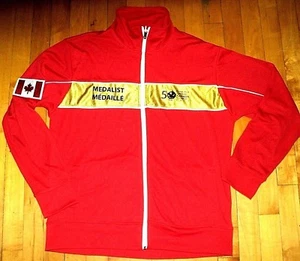 CANADA 50th SUMMER GAMES Gold Medalist NEW Athlete Track Jacket Size Large - Bild 1 von 4