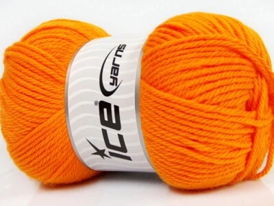 Lote de 4 hilos suaves para bebé ENVÍO GRATUITO claro 4x100g/210m naranja Foto 1 de 4
