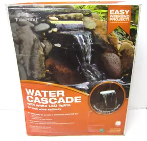 Total Pond Waterfall Spillway LED Lighted Light Outdoor Water Garden 14" LW14WTP - Picture 1 of 20