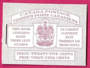 CANADA 1953 - BILINGUAL - 25c Stapled Booklet - 8 x 3c Red - Complete MNH - Picture 1 of 2