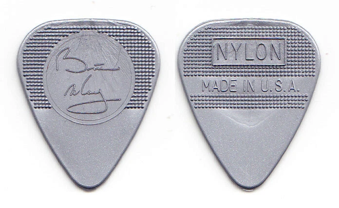Queen Brian May Signature Silver Herco Molded Guitar Pick - 1 Dot - 2005 Tour - Image 1 of 1