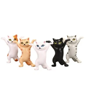 5pcs Cat Pen Holder Black Cat Carrying Coffin Bracket Cute Decoration Animal - Picture 1 of 16