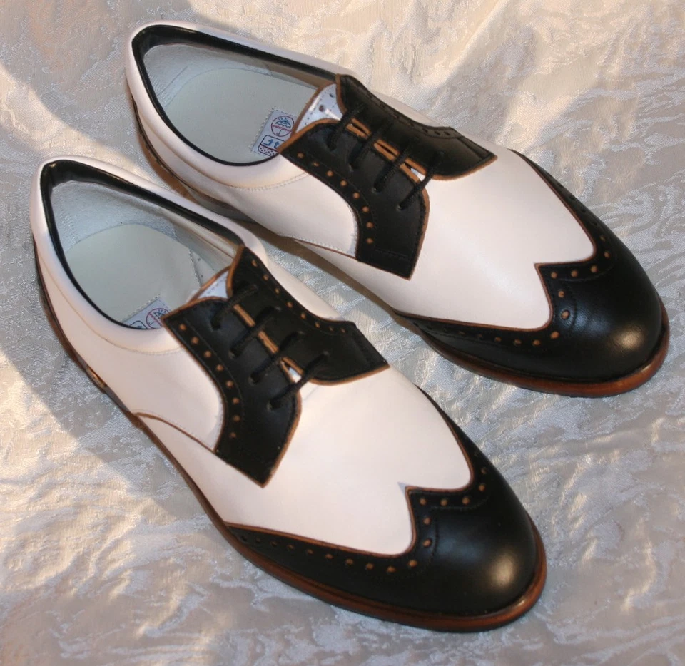 Genuin Golfschuhe WGS Summer Vario calf black camel white