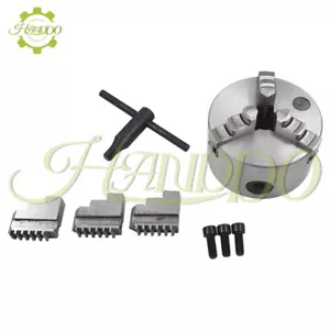 4 Inch 3 Jaw Self Centering Lathe Chuck Fit For CNC Drilling Milling Machine - Picture 1 of 9
