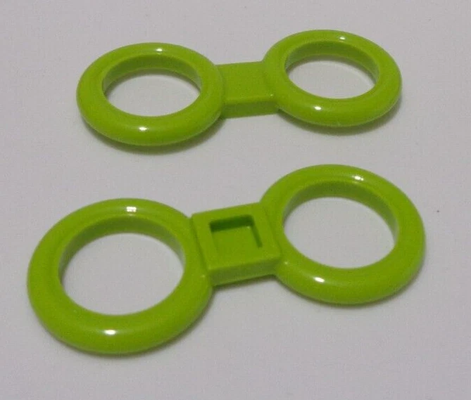 LEGO Spares 6489681 35365 Lattice 3x6 Lime Green x2 - Image 1 of 1