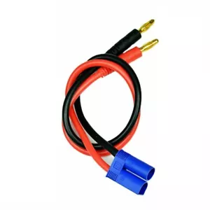 1pc EC5 Male to 4mm Banana Plug Cable Connector For Lead Battery Charge 12AWG - Picture 1 of 3