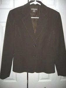Womens Brown APT 9 Stretch Blazer Jacket 4 Petite yr - Picture 1 of 2