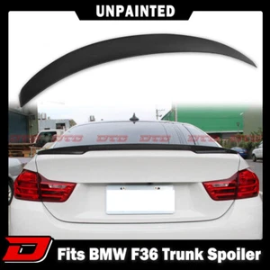 Unpainted Fit For BMW F36 Gran Coupe P Type Trunk Spoiler 14-20 - Picture 1 of 6