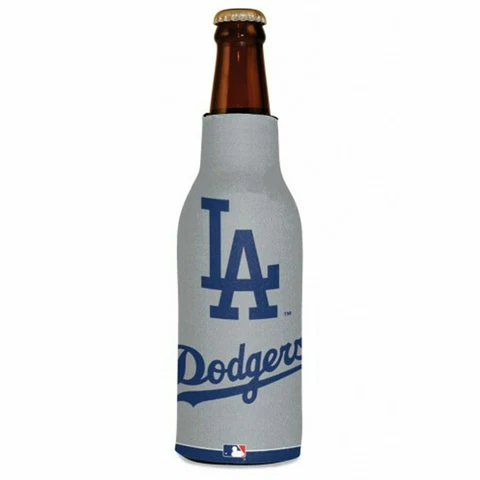 Insulated 12 oz LA Dodgers Beer Bottle Cooler Holder Koozie Zip Up Cover
