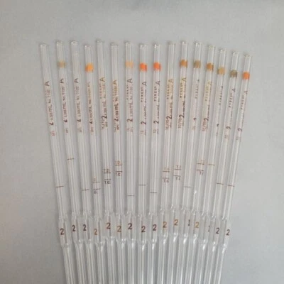 Pipeta Volumétrica Corning 2 ml Grado A 33,3 cm Naranja Total 16 Pipetas Foto 1 de 4