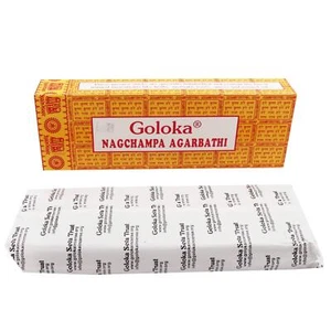 Goloka Nag Champa Räucherstäbchen/Agarbatti Packung 250 gm - Bild 1 von 3