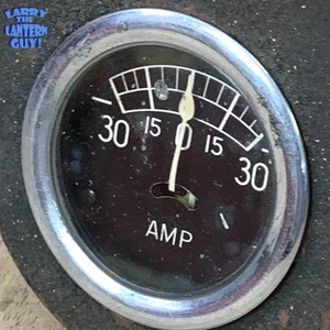 Medidor de 30-0-30 amperios Ford Chevy vintage calibre y montaje, no como nuevo - no probado - Imagen 1 de 9