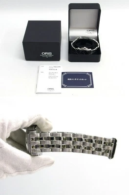 Oris BC3 Day Date Boys Watch Big Crown Automatic 34mm Round 21.5cm Band Silver - Image 1 of 4