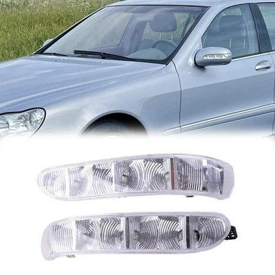 For Mercedes-Benz S Class S500 S350 Door Side Mirror Turn Signal Light L+R Set - Image 1 of 4