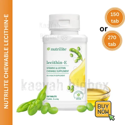 AMWAY Nutrilite Lecithin E 100% Original Supplement 150 Tab/ 270 Tab - Image 1 of 4