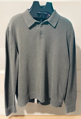 Suéter Eddie Bauer Para Hombre Algodón Cachemira VERDE OLIVA Manga Larga con Cuello L Foto 1 de 4