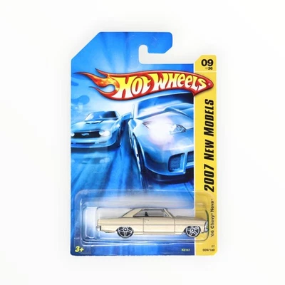 Hot Wheels '66 Chevy Nova 9/180 - Champagne - 2007 Mainline A - Image 1 of 3