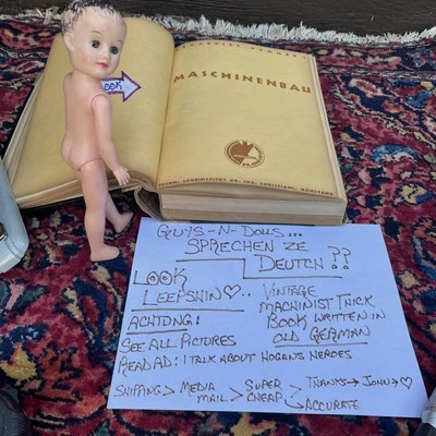 Vintage Thick, Machinist Book Maschinenbau Written In Germany - Image 1 of 4