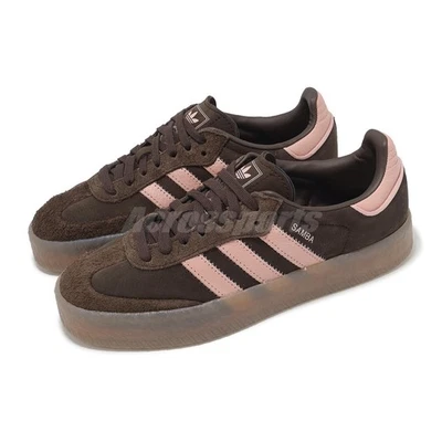 adidas Originals Sambae W Dark Brown Wonder Mauve Women Casual Shoes JI2744