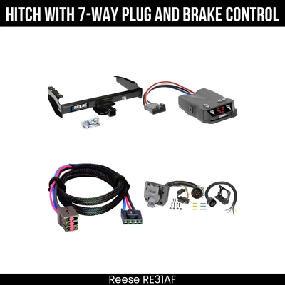 Hitch Tow PKG+ Brake Control For 87-96 Ford F-150 F-250 F-350 1997 Heavy Duty - Image 1 of 4