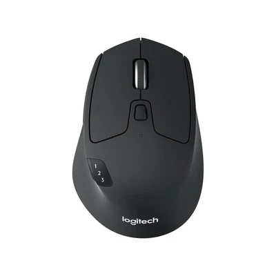 Logitech M720 Triathlon Multi-Device Wireless Mouse, Bluetooth, USB Unifying Rec - Image 1 of 4