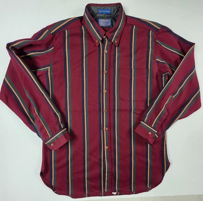 Pendleton Mens' Striped Shirt LG Country Traditionals Vintage Virgin Wool - Image 1 of 4