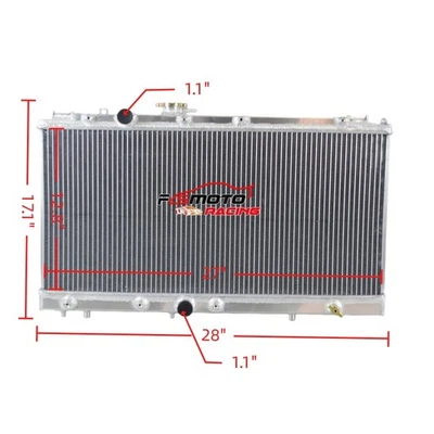 Radiador de aluminio para Toyota Paseo Tercel 1991-99 EL44 EL54 EL45 TERCEL 2R AT/MT Foto 1 de 4