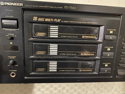 REPRODUCTOR DE DISCOS COMPACTOS MULTI-PLAY PIONEER PD-TM2 - 1 CARGADOR/18 DISCOS CAMBIADOR DE CD Foto 1 de 2