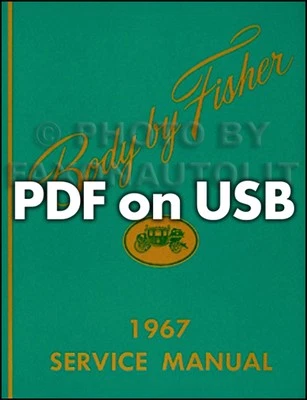 1967 Pontiac USB Shop Manual and Body Service Repair includes wiring diagrams - Image 1 of 4