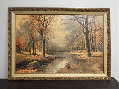 Robert Woods October Morn 24x36 - Image 1 of 4