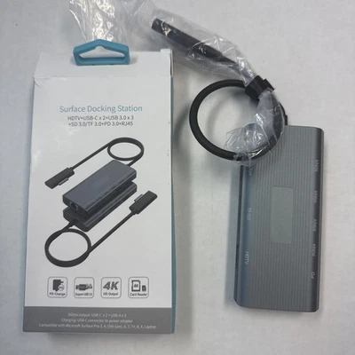 Surface Docking Station HDMI 4K USB-C PD 100W USB 3.0 Hub RJ45 for Microsoft - image 1 of 4