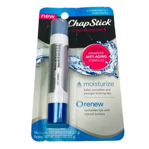 ChapStick Hydration Lock Lip Balm 2 in 1 Dual-Ended Vanilla & Botanical Medley - Picture 1 of 3
