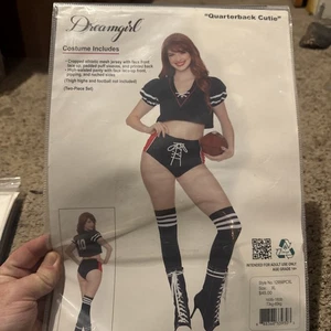 Sexy Dreamgirl Quarterback Cutie Halloween Costume Adult Size XL New - Picture 1 of 3
