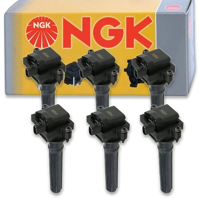 Bobina de encendido NGK de 6 piezas para Dodge Intrepid 1998-2004 2,7 L V6 - Bujía jd Foto 1 de 4