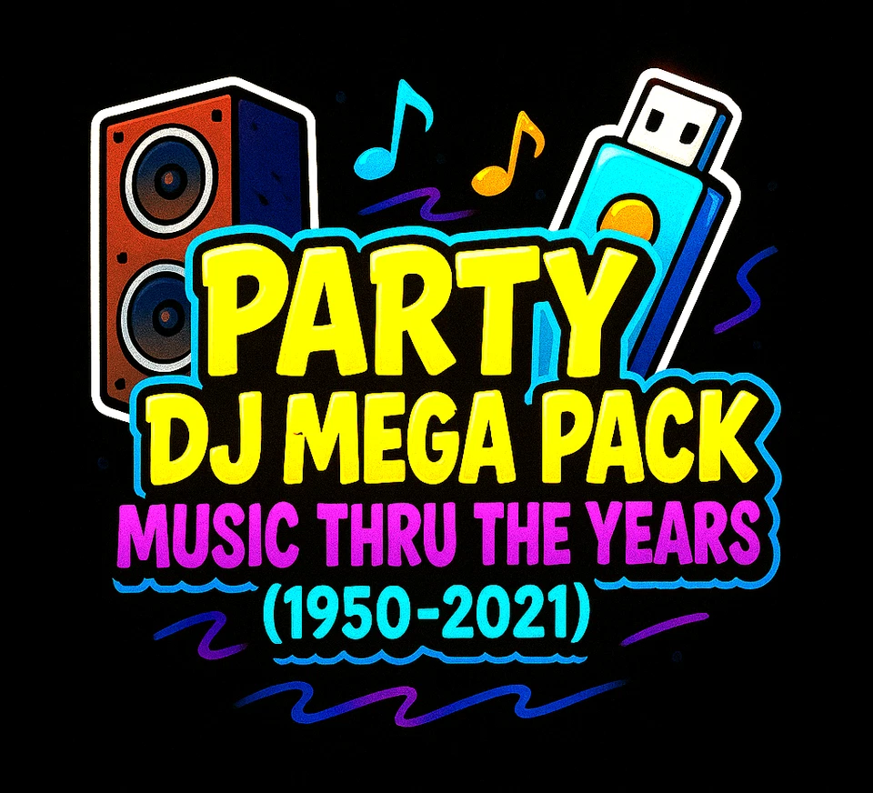Party DJ Mega USB Music From All Decades (1950-2021) Over 11,000 Tracks - Image 1 of 1