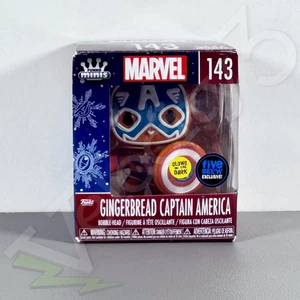 Funko Minis Marvel - Gingerbread Captain America #143 Glow in the Dark - Bild 1 von 8