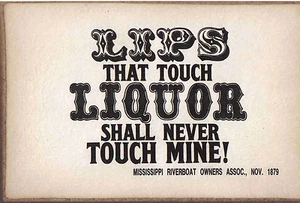 LIPS THAT TOUCH LIQUOR SHALL NEVER TOUCH MINE!  Bar Humor Sign  - Picture 1 of 1