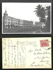 Kuala Lumpur rppc Embankment Malaya Malaysia stamp 1926 - Picture 1 of 3