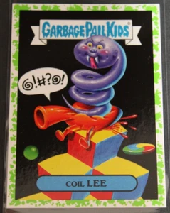 GARBAGE PAIL KIDS 2018 We Hate the 80s GREEN Video Games #3a COIL LEE - Picture 1 of 3