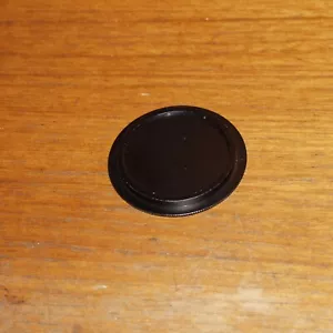 BLACK metal Lens cap BODY 50 to 51mm push-in friction fit press-in - Picture 1 of 2