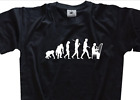 White Edition Evolution Harfenspieler Harfe Zither Primat zum Menschen T-Shirt