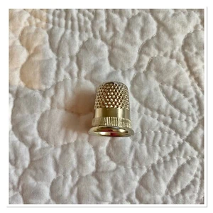 Sewing Thimble Size 14 Patchwork Quilting Appliqué Traditional. Silver In Colour - Picture 1 of 1