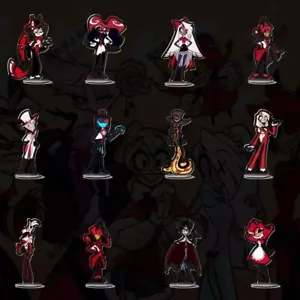 10CM Hazbin Hotel Charlie Alastor Acrylic Stand Figure Desktop Decor Collection - Picture 1 of 25