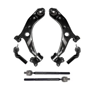 Brazos de control inferiores delanteros de 6 piezas rótulas extremos de varilla de amarre interior exterior para Mazda 3 5 Foto 1 de 4