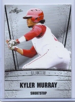 ¡Tarjeta de novato de béisbol Kyler Murray 2019 hoja plateada "1ª impresa"! OKLAHOMA! Foto 1 de 2