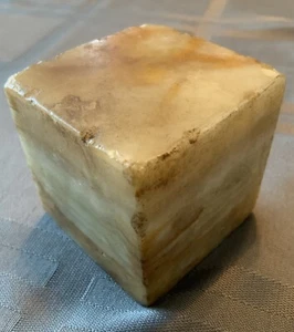 Marble Cube Square Paperweight Or Mini Bookend 2" Tall - Picture 1 of 7