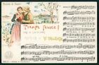 sg Scoppetta Art Nouveau Music Lyrics Poem Italy old c1900s postcard a